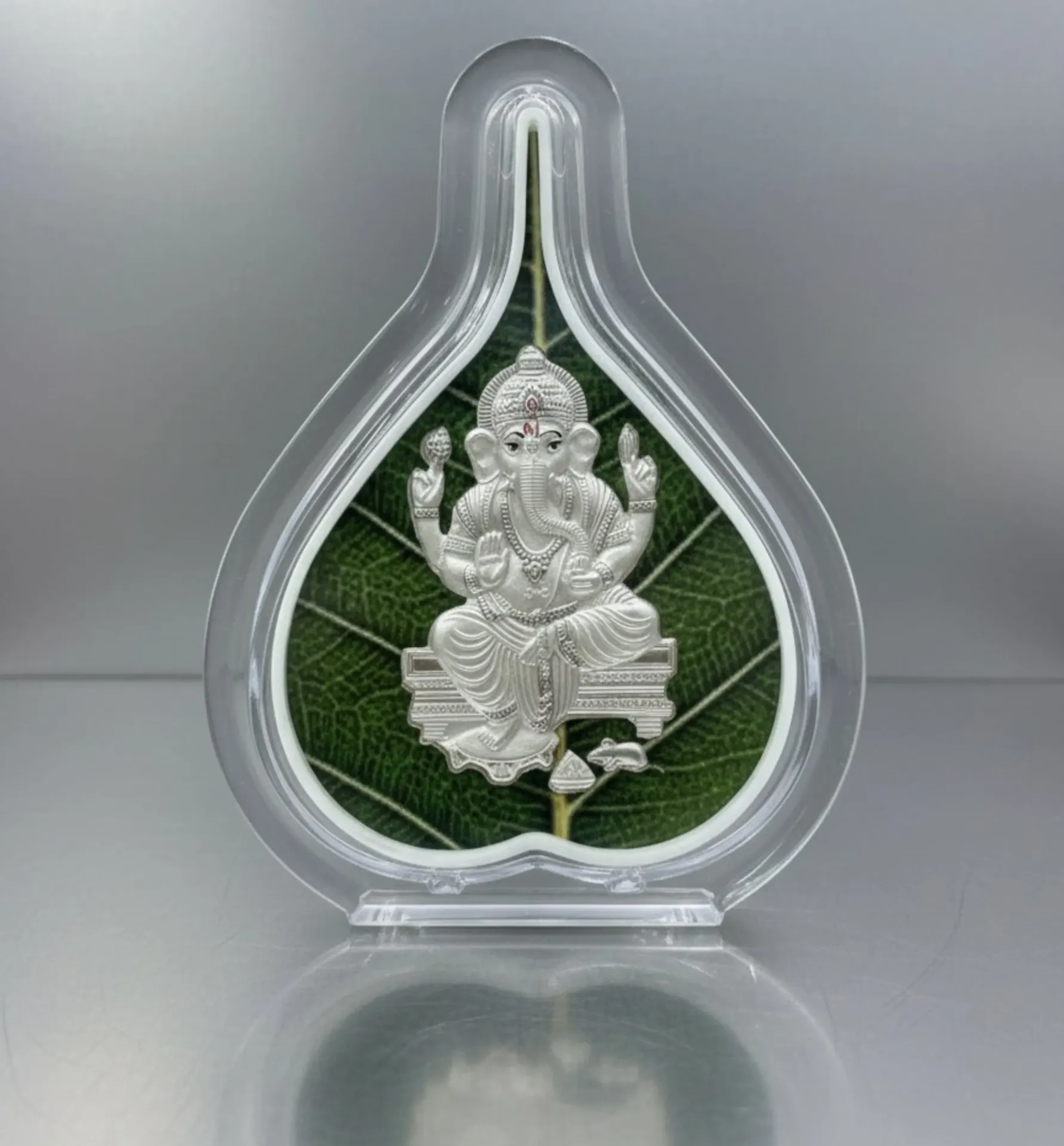 LEAF SHAPED GANESHJI IDOL